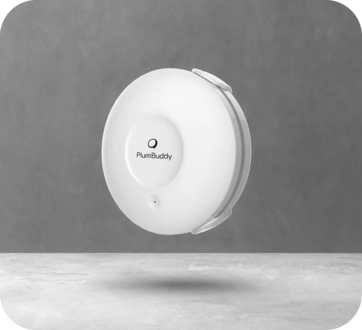 The PlumAssist sensor at an angle