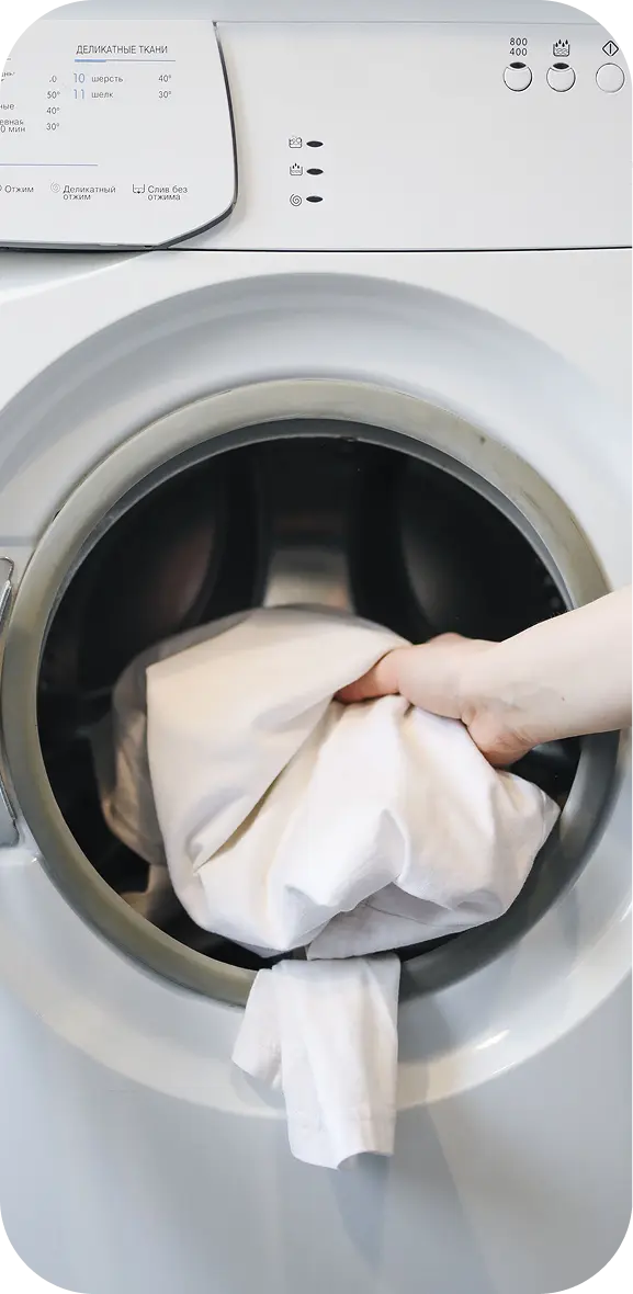 Loading a washing machine